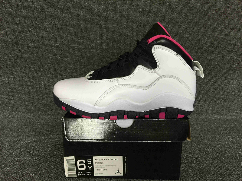 Air Jordan 10 GS Vivid Pink 487211 008